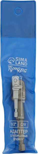 Изображение товара Адаптер слесарный Tundra CrV 1/2x65мм / 2270975