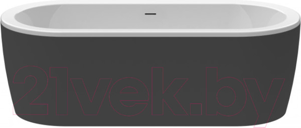 Изображение товара Ванна акриловая Cezares Slim Central-180-80-60-NERO-SET