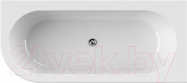 Изображение товара Ванна акриловая Cezares Slim Corner-180-80-60-R-NERO-SET