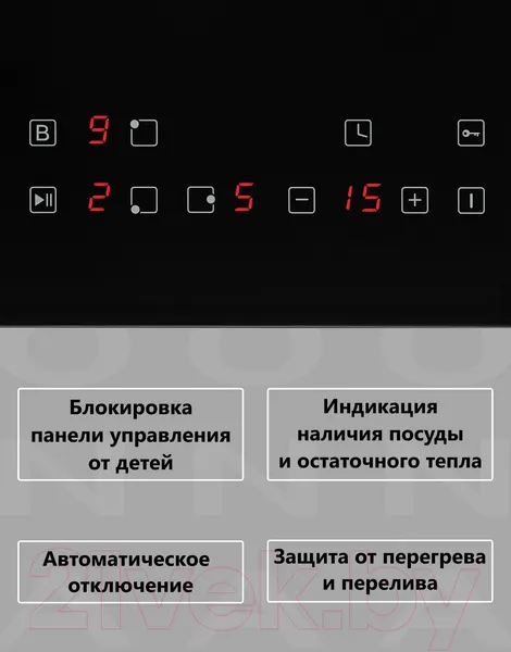 Изображение товара Индукционная варочная панель Krona Remo 45 BL / КА-00001447