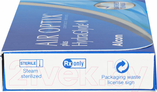 Изображение товара Комплект контактных линз Air Optix Plus HydraGlyde Sph-3.75 R8.6 D14.2 (3шт)