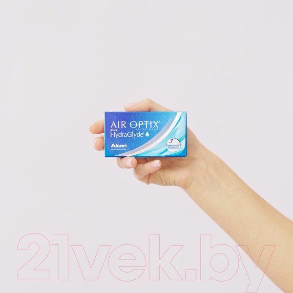 Изображение товара Комплект контактных линз Air Optix Plus HydraGlyde Sph-3.75 R8.6 D14.2 (3шт)