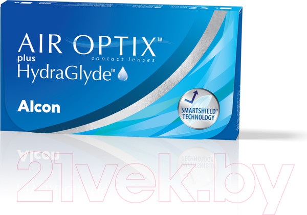 Изображение товара Комплект контактных линз Air Optix Plus HydraGlyde Sph-3.75 R8.6 D14.2 (3шт)