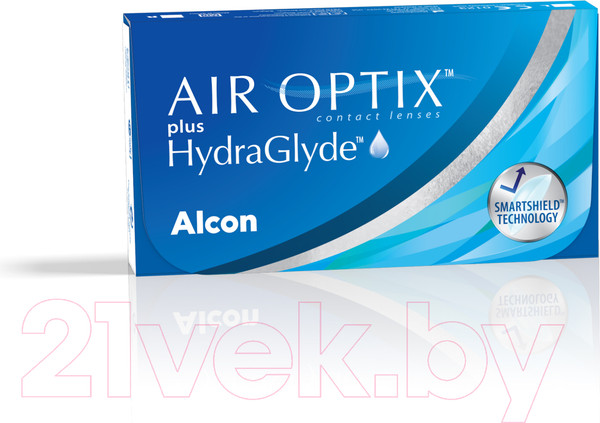 Изображение товара Комплект контактных линз Air Optix Plus HydraGlyde Sph-3.75 R8.6 D14.2 (3шт)