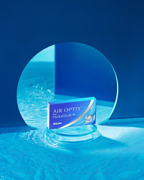 Изображение товара Комплект контактных линз Air Optix Plus HydraGlyde Sph-3.75 R8.6 D14.2 (3шт)
