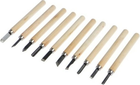 Изображение товара Набор для резьбы по дереву Tundra 1002757 (10шт)