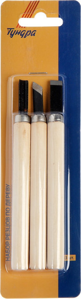 Изображение товара Набор для резьбы по дереву Tundra 2303625 (3шт)