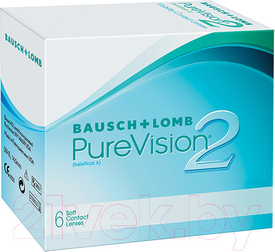 Изображение товара Комплект контактных линз PureVision 2 Sph-5.00 R8.6 (6шт)