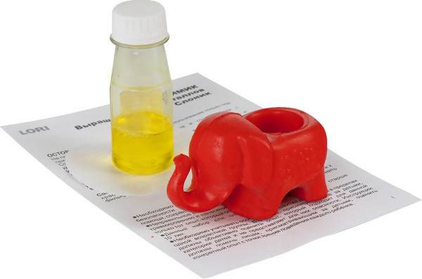 Изображение товара Набор для выращивания кристаллов Lori Алхимик. Объемные животные. Красный слоник / Крп-009