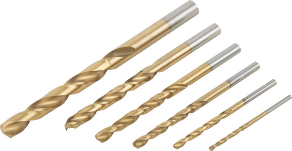 Изображение товара Набор сверл FIT HSS Титановое покрытие / 34213 (6шт)