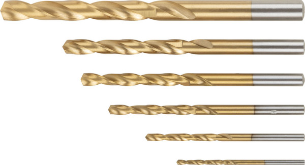 Изображение товара Набор сверл FIT HSS Титановое покрытие / 34213 (6шт)