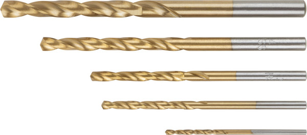 Изображение товара Набор сверл FIT HSS Титановое покрытие / 34211 (5шт)
