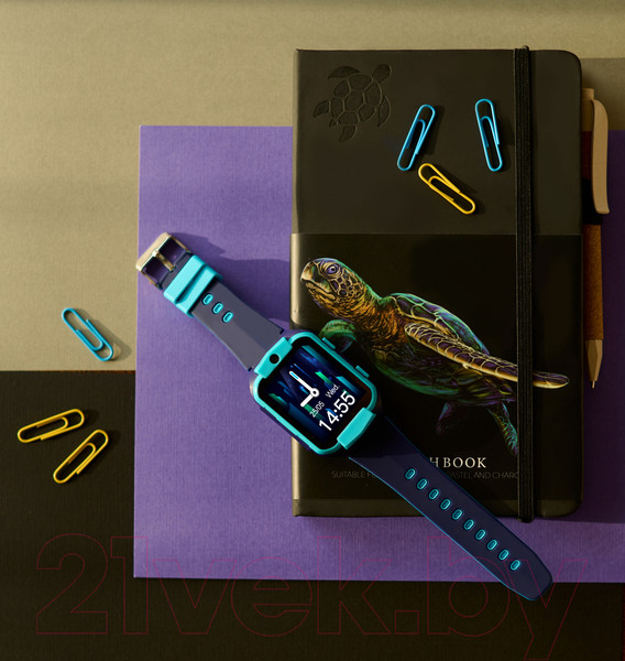 Изображение товара Умные часы детские Canyon Cindy KW-41 / CNE-KW41BL (синий/голубой)