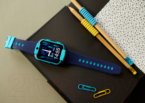 Изображение товара Умные часы детские Canyon Cindy KW-41 / CNE-KW41BL (синий/голубой)