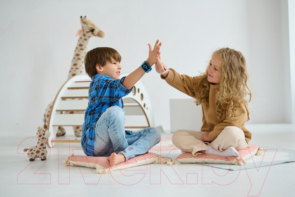 Изображение товара Умные часы детские Canyon Cindy KW-41 / CNE-KW41BL (синий/голубой)