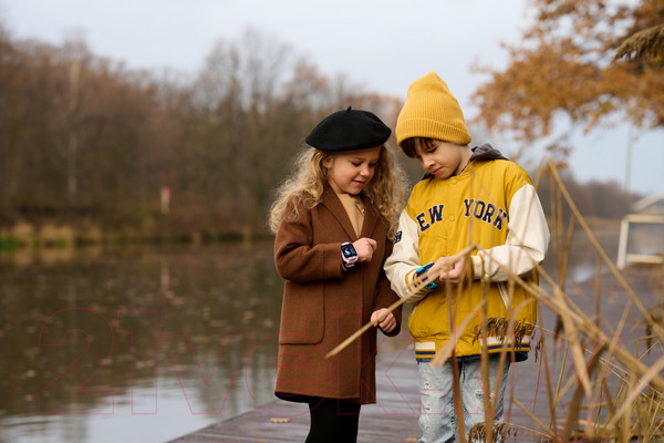 Изображение товара Умные часы детские Canyon Cindy KW-41 / CNE-KW41BL (синий/голубой)