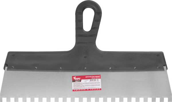 Изображение товара Шпатель Курс Фасадный нержавеющий зубчатый 350мм / 06614