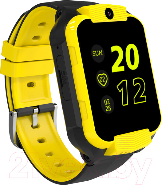 Изображение товара Умные часы детские Canyon Cindy KW-41 / CNE-KW41YB (желтый/черный)
