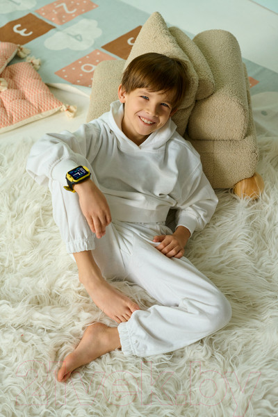 Изображение товара Умные часы детские Canyon Cindy KW-41 / CNE-KW41YB (желтый/черный)