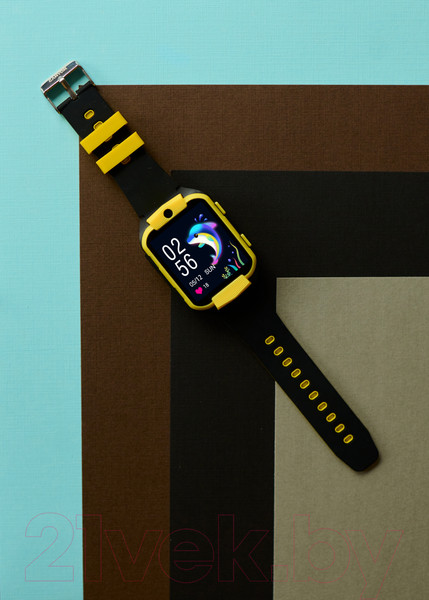 Изображение товара Умные часы детские Canyon Cindy KW-41 / CNE-KW41YB (желтый/черный)