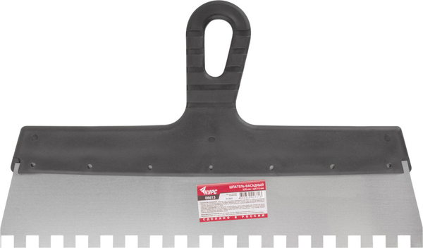 Изображение товара Шпатель Курс Фасадный нержавеющий зубчатый 350мм / 06615