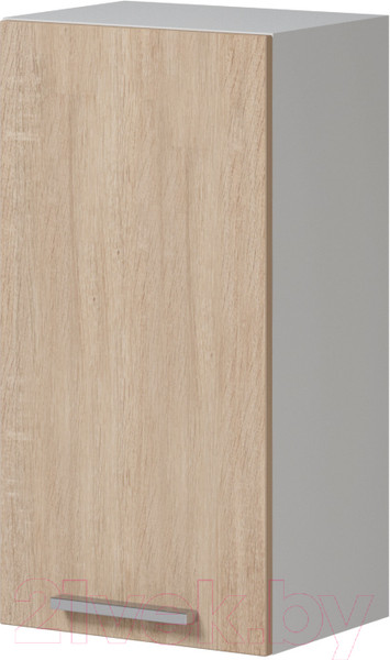 Изображение товара Шкаф навесной для кухни Genesis Мебель Алиса 12 400 (белый/дуб сонома)