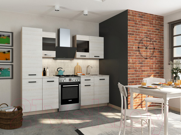 Изображение товара Кухонный гарнитур Genesis Мебель Алиса Loft 1750 (дуб сонома/сосна белый)