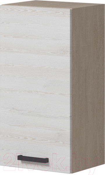 Изображение товара Шкаф навесной для кухни Genesis Мебель Алиса Loft 400 1 дверь (дуб сонома/сосна белый)