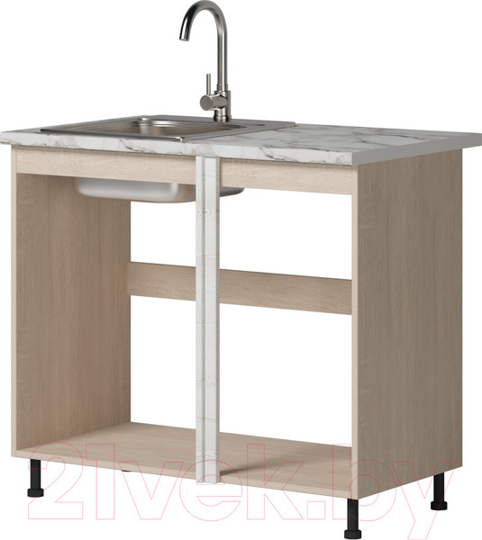 Изображение товара Шкаф под мойку Genesis Мебель Алиса Loft 1000 (дуб сонома/сосна белый)