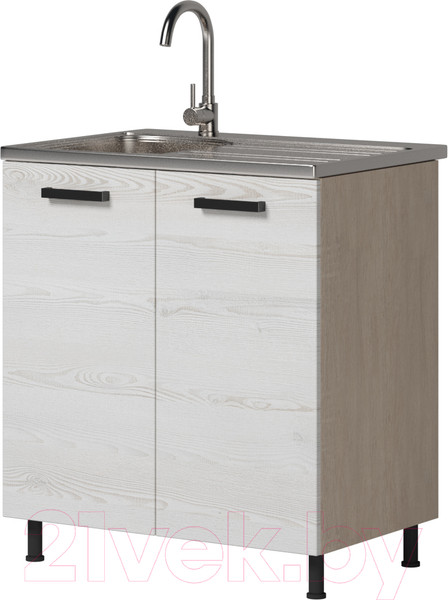 Изображение товара Шкаф под мойку Genesis Мебель Алиса Loft 800 (дуб сонома/сосна белый)