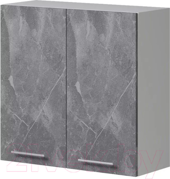 Изображение товара Шкаф навесной для кухни Genesis Мебель Алиса Каспий 800 (белый/каспий темный)