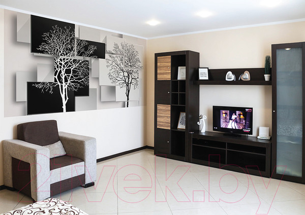 Изображение товара Фотообои листовые Citydecor Дерево 3D Инь-янь (500x254)