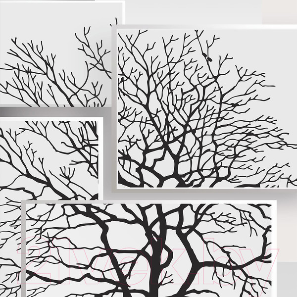 Изображение товара Фотообои листовые Citydecor Дерево 3D Инь-янь (500x254)