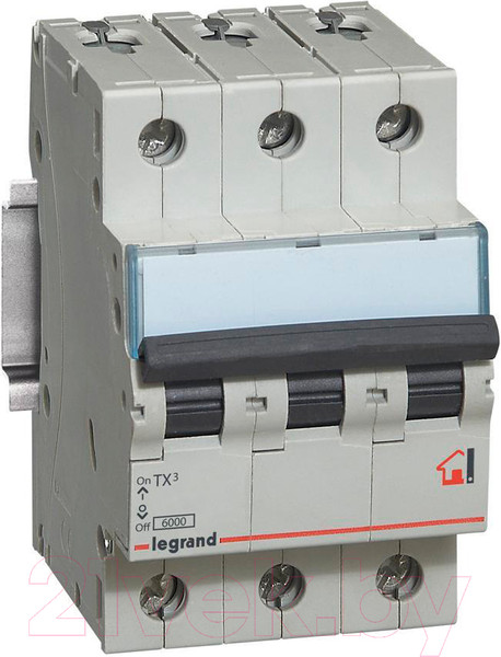 Изображение товара Выключатель автоматический Legrand TX3 3P C 16A 6кА 3M / 404056