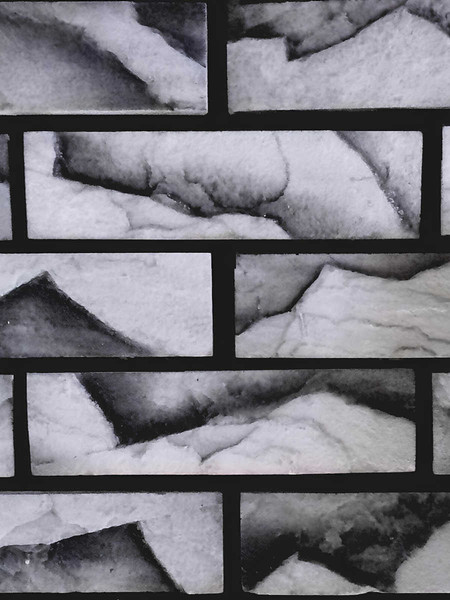 Изображение товара Декоративный камень гипсовый Polinka Кирпичный скол 0806М (серый мрамор)