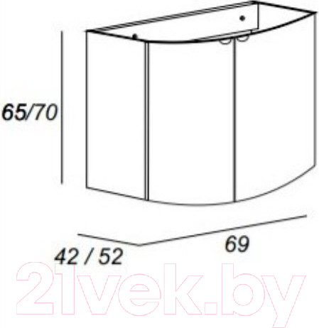 Изображение товара Тумба под умывальник Cezares 55170