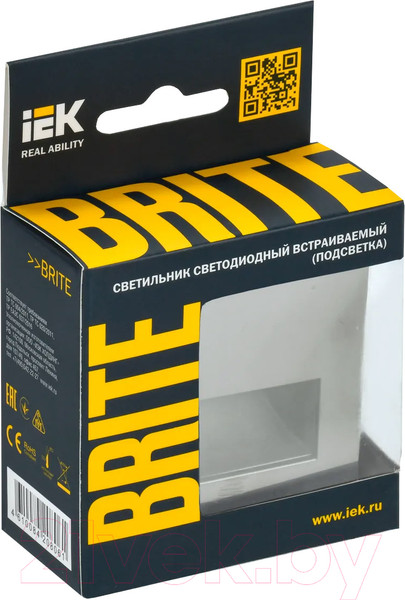Изображение товара Встраиваемая подсветка IEK Brite BR-FL20-K37 (шампань)