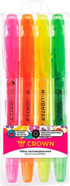 Изображение товара Набор маркеров CrowN Multi Hi-Lighter Aroma / F-500-6 (6цв)