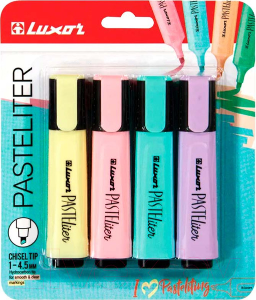 Изображение товара Набор маркеров Luxor Pasteliter / 4020P/4BC (4цв)