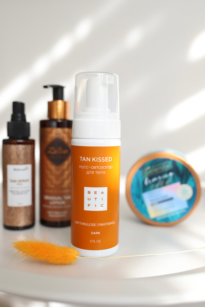 Изображение товара Мусс-автозагар Beautific Tan Kissed Тонирующий Dark (150мл)