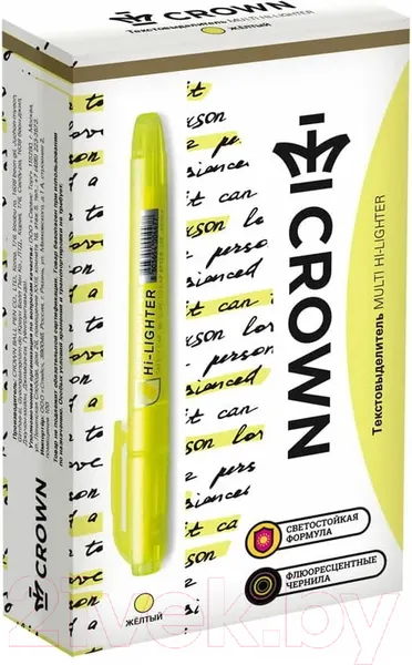 Изображение товара Текстовыделитель CrowN Multi Hi-Lighter / H-500 (желтый)