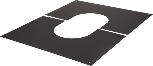 Изображение товара Юбка дымохода КПД Разрезная 35-45 550x770 ф230 (черный)