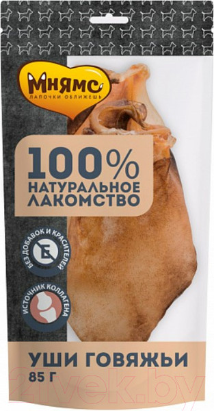Изображение товара Лакомство для собак Мнямс Уши говяжьи / 705908 (85г)