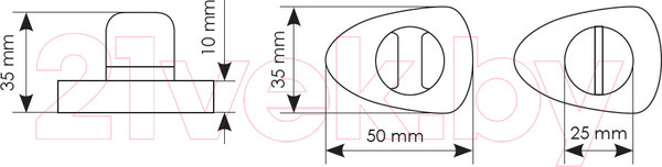 Изображение товара Фиксатор дверной защелки Morelli LUX-WC-SH Nero (черный)