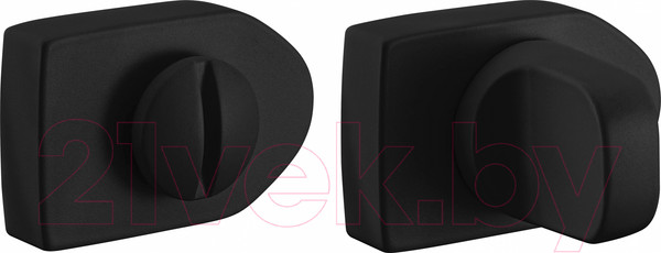 Изображение товара Фиксатор дверной защелки Morelli LUX-WC-SH Nero (черный)