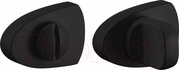 Изображение товара Фиксатор дверной защелки Morelli LUX-WC-UN NERO (черный)