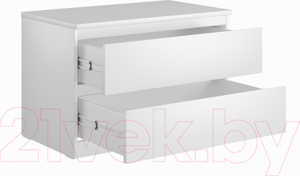 Изображение товара Тумба Mio Tesoro Мальта 2 ящика 80x54 2.05.02.020.1 (белый)
