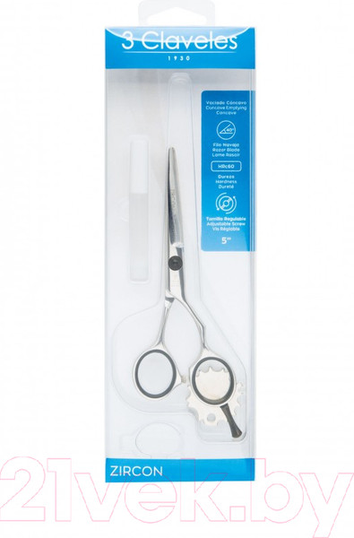 Изображение товара Ножницы парикмахерские 3 Claveles Zircon 12788