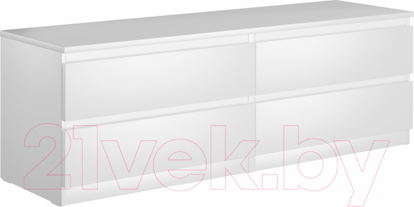 Изображение товара Тумба Mio Tesoro Мальта 4 ящика 160x54 2.05.02.030.1 (белый)