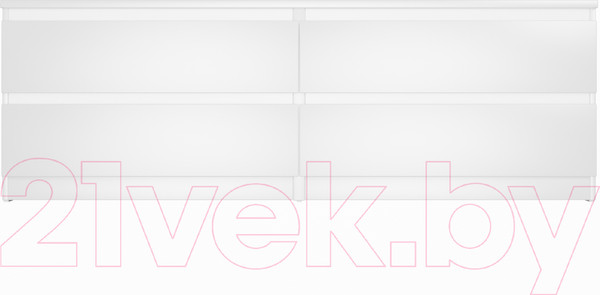 Изображение товара Тумба Mio Tesoro Мальта 4 ящика 160x54 2.05.02.030.1 (белый)